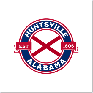 Huntsville Alabama State Flag Design Posters and Art